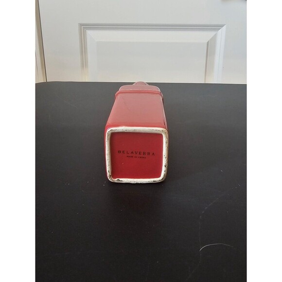 Belaverra oil and vinegar ceramic cruets bottles with metal stand - Picture 3 of 6